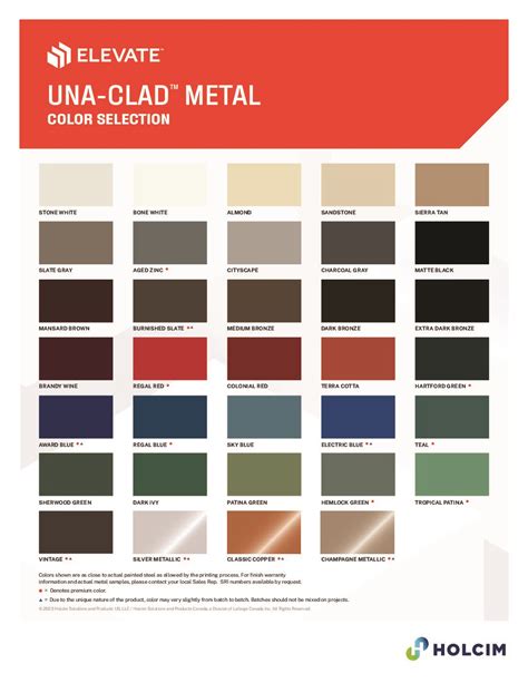 color clad sheet metal|colors for metal panels.